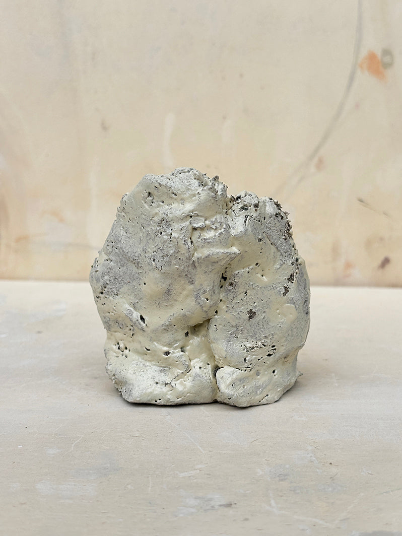 Antique White Sculptural Candle Holder 5