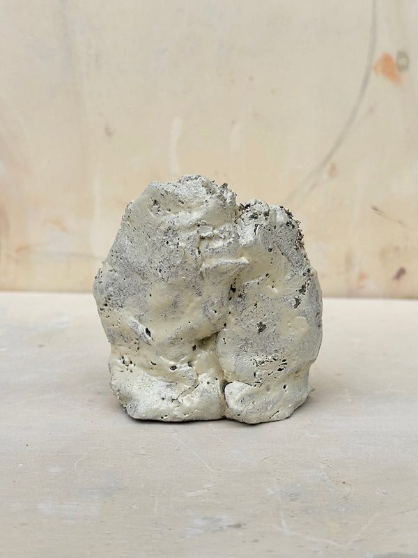 Antique White Sculptural Candle Holder 5