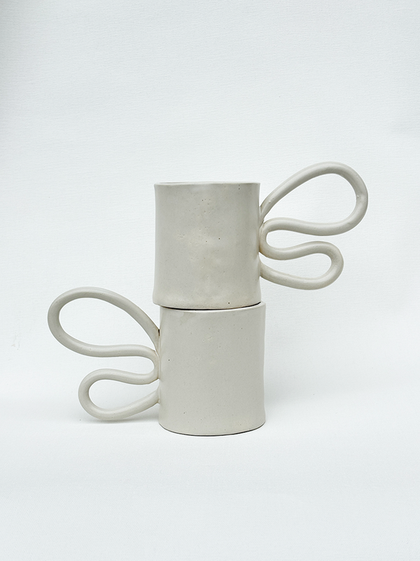 Star White Curvy Mug