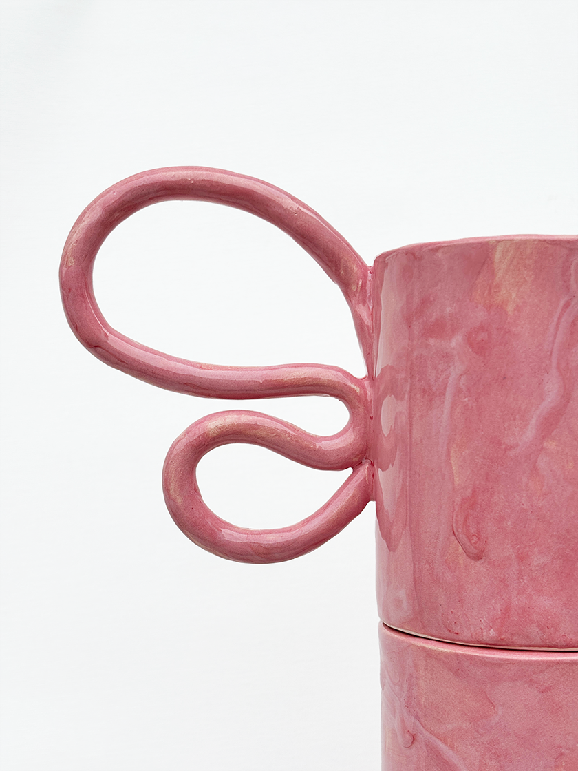 Pink Icing Curvy Mug
