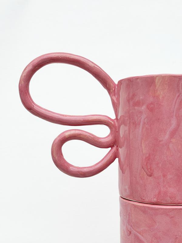 Pink Icing Curvy Mug