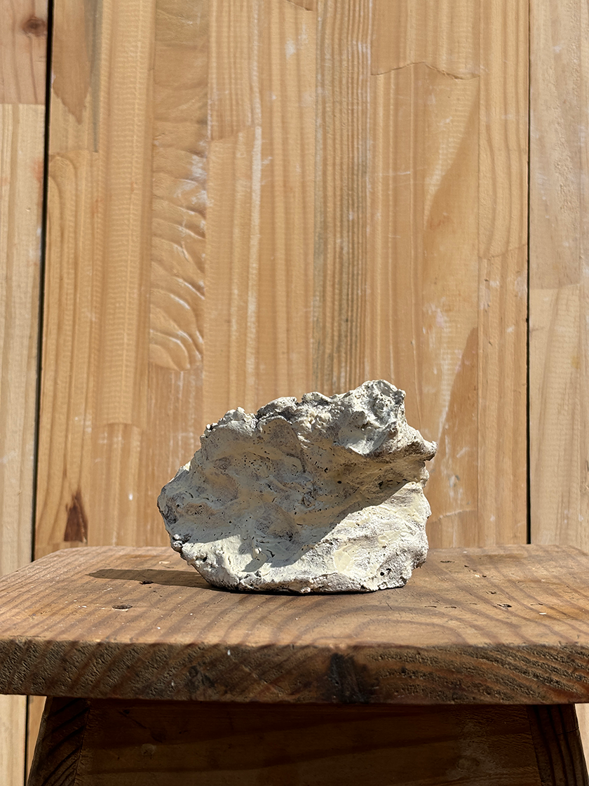 Antique White Sculptural Candle Holder 2