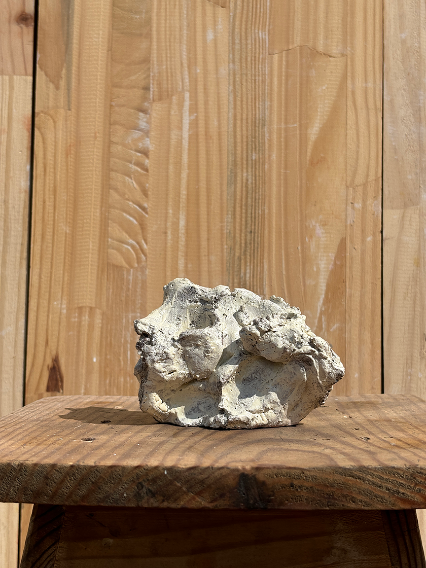 Antique White Sculptural Candle Holder 2