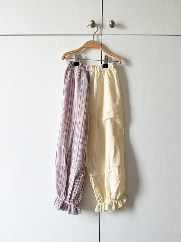 Summer Carousel Pant 003 (Beige + Lila)