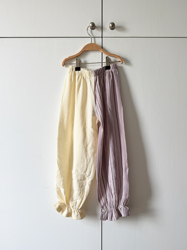 Summer Carousel Pant 003 (Beige + Lila)