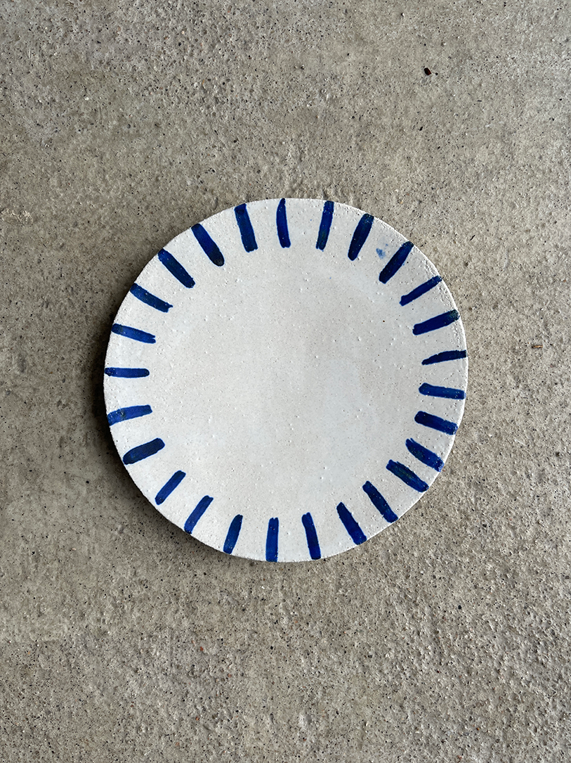 Medium Blue Lines Plate