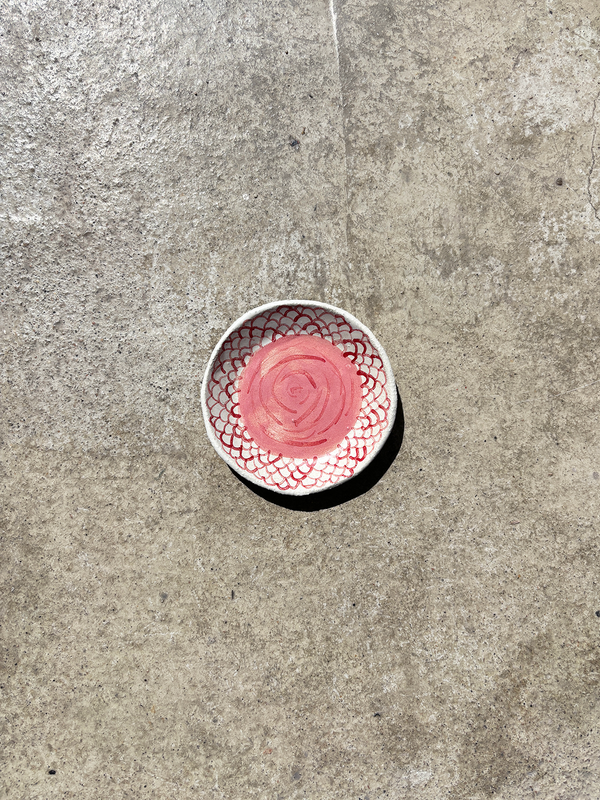 Mini Pink Rose Plate