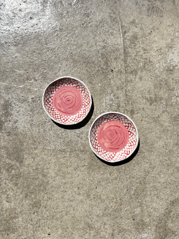 Mini Pink Rose Plate