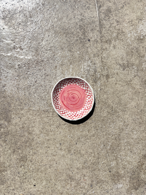 Mini Pink Rose Plate