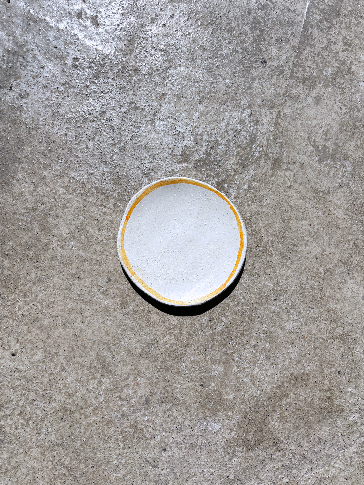 Mini Orange Circle Plate