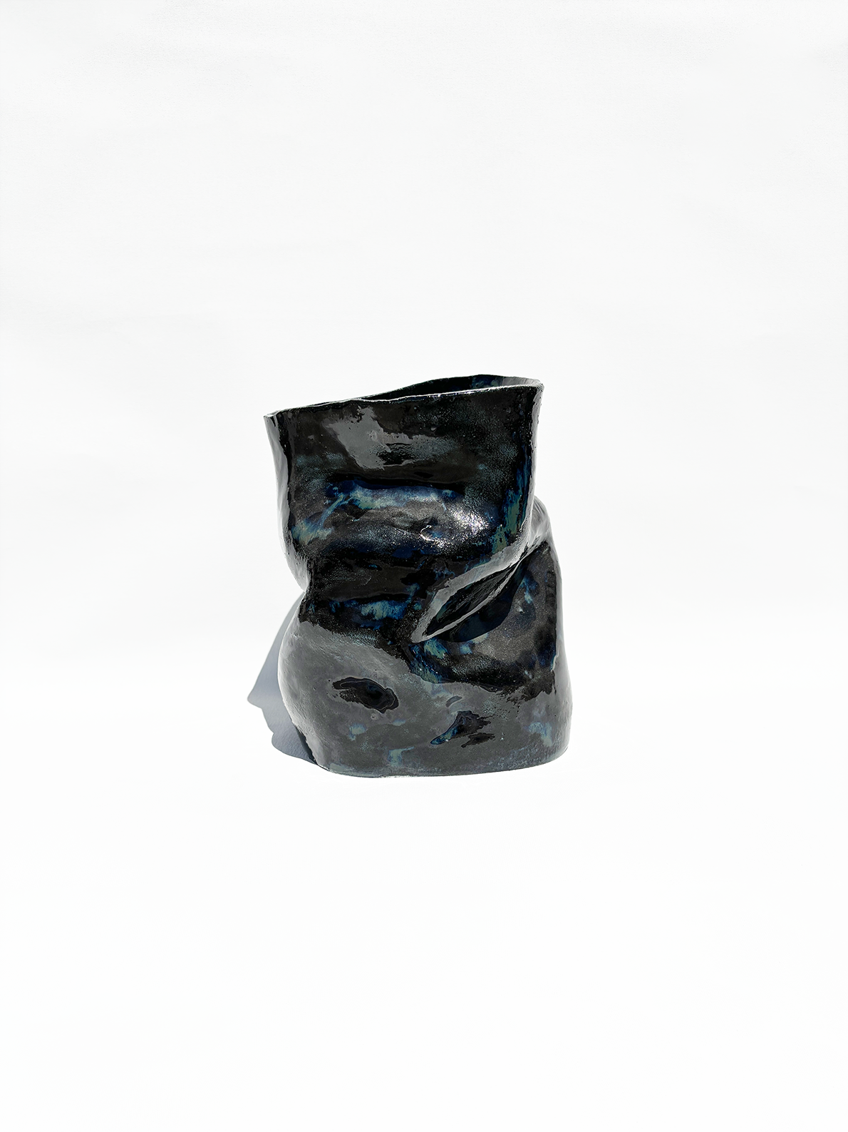 Irregular Midnight Sail Vase