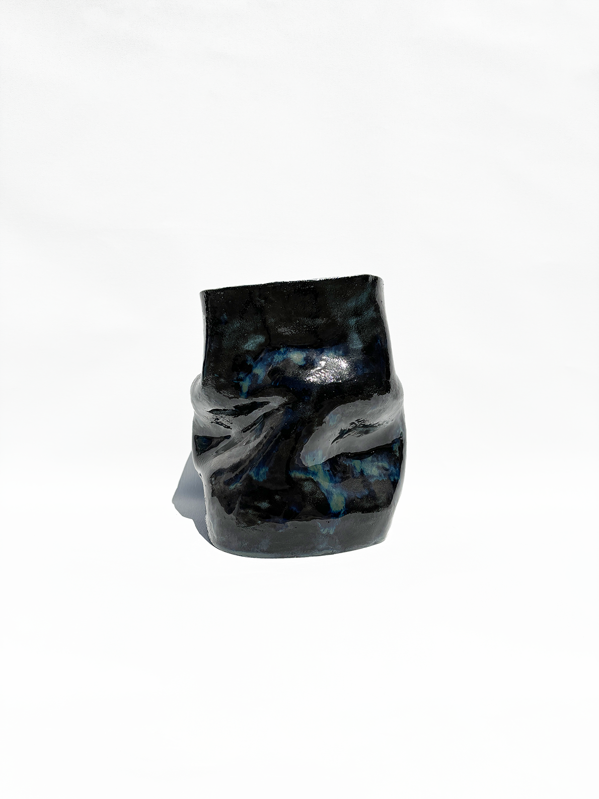 Irregular Midnight Sail Vase
